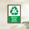 Recycle, Reuse & Reduce Save Energy Poster| Protector FireSafety