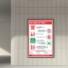 In Case Of Fire, Fire Safety Poster| Protector FireSafety
