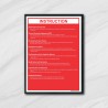 General Instruction Safety Poster| Protector FireSafety