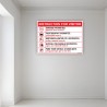 Instruction For Visitor English & Gujrati Safety Posters| Protector Fire Safety