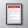 Instruction Of Use oleum 65% Chemical Safety Poster| Protector FireSafety