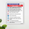 Security Rules For Visitor Site Safety Poster| Protector FireSafety