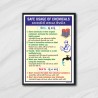 Safe Usage Of Chemicals In Gujrati And English, Chemical Safety Posters| Protector FireSafety