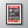 Smoking, Pan And Gutka Not Allowed During Working Hours In English & Hindi Safety Posters| Protector FireSafety