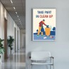 Take Part In Clean Up Housekeeping Safety Posters| Protector FireSafety