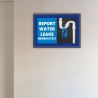 Report Water Leakage Immediately General Safety Poster| Protector FireSafety