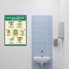 How To Wash Your Hand, Hand Wash Safety Poster| Protector FireSafety