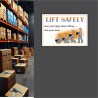 Safe Lifting Material Handling Safety Posters| Protector FireSafety