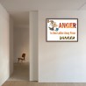 Anger Is One Letter Away From Danger Safety Slogan Posters| Protector FireSafety