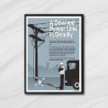 Down Powerline Is Deadly Electrical Safety Posters| Protector FireSafety