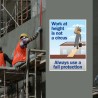 Use Safety Belt At work Height Fall Safety Posters| Protector FireSafety