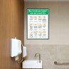 How To Wash Your Hand, Hand Wash Safety Poster| Protector FireSafety