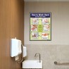 How To Wash Hand, Hand Wash Safety Poster| Protector FireSafety