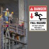 Danger Fall Hazard, Fall Safety Posters| Protector FireSafety
