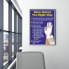 Wear Gloves The Right Way, Hand Safety Poster| Protector FireSafety