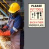 Put Tool Back In Their Place General Safety Poster| Protector FireSafety