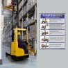 Forklift Safe Drive English & Gujrati Safety Posters| Protector FireSafety