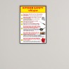 Kitchen Safety Instruction In English And Hindi, Food Safety Posters| Protector FireSafety