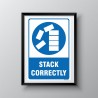 Stack Correctly Mandatory Sign| Protector FireSafety