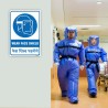 Wear Face Shield English & Hindi Mandatory Sign| Protector FireSafety