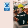 Wear Ear Plug Hindi Mandatory Sign| Protector FireSafety