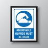 Adjustable Guard Must Be Worn Mandatory Sign| Protector FireSafety