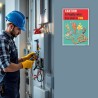 Faulty Wire Start Fire Electrical Safety Posters| Protector FireSafety