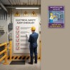 Don't Touch Without Knowledge Safety Slogan Poster| Protector FireSafety