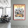 Plan The Work And Do It Safety Slogan Poster| Protector FireSafety