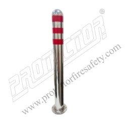 Stainless Steel Bollard having Top Half Dom|Protector FireSafety