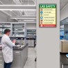 Lab Safety Instruction Chemical Safety Poster| Protector FireSafety