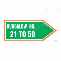 Bungalow Number Sign| Protector FireSafety