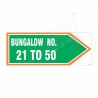 Bungalow Number Sign| Protector FireSafety