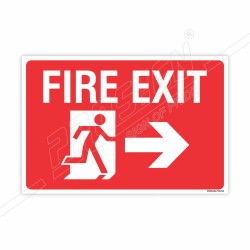Fire Exit Right Arrow With Man Sign| Protector FireSafety