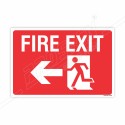 Fire Exit Left Arrow With Man Sign| Protector FireSafety