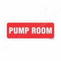 Pump Room Fire Sign| Protector FireSafety