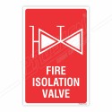 Fire Isolation Valve Sign| Protector FireSafety