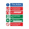 Fire Action Sign| Protector FireSafety