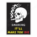 Smoking Will Make You Die No Smoking Safety Posters| Protector FireSafety