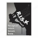 R.I.S.K Safety Slogan Poster| Protector FireSafety