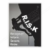 R.I.S.K Safety Slogan Poster| Protector FireSafety