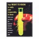 Right To Know Chemical Safety Poster