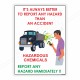 Report All Hazard Immediately Chemical Safety Poster