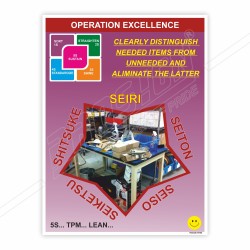 Operation Excellence 5S Safety Poster| Protector FireSafety