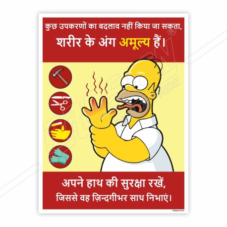 Use Hand Safety Equipment Welding Safety Poster| Protector FireSafety