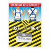Working At Height Fall Safety Posters| Protector FireSafety