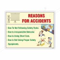 Reason Of Accident General Safety Poster| Protector FireSafety