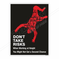Don't Take Risk Fall Safety Posters| Protector FireSafety