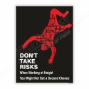 Don't Take Risk Fall Safety Posters| Protector FireSafety
