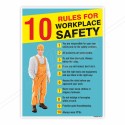 Rules For Workplace Safety Posters| Protector FireSafety